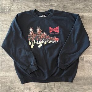 Budweiser Black Crewneck Sweatshirt